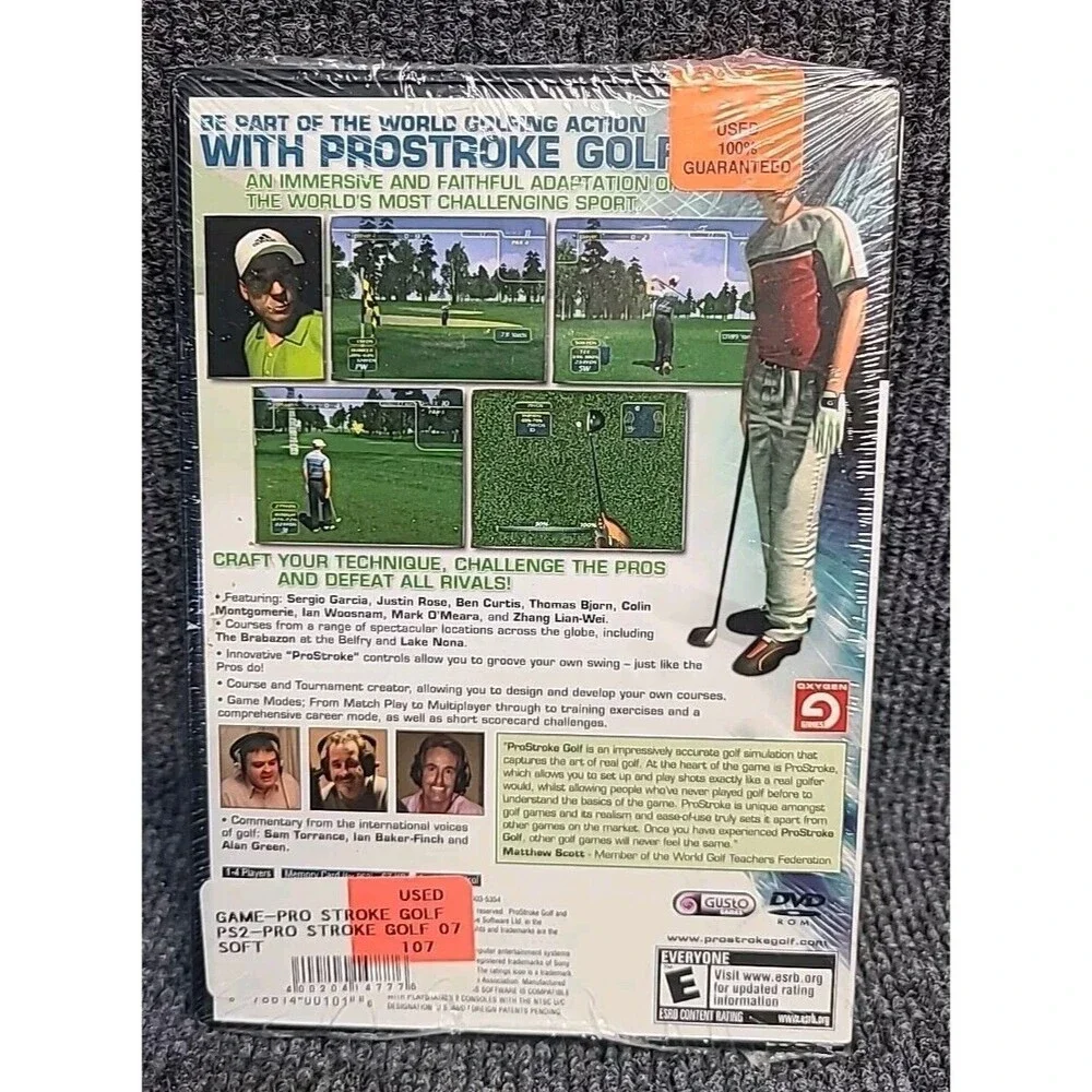 New PS2 Pro Stroke Golf: World Tour 2007 Sony PlayStation 2 Game ProStroke